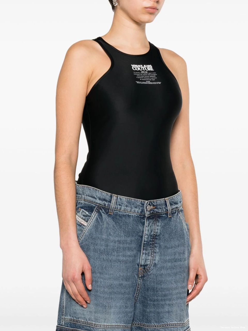 Cheap Couture halterneck body Warrant Women Jeans Logo Versace 0521